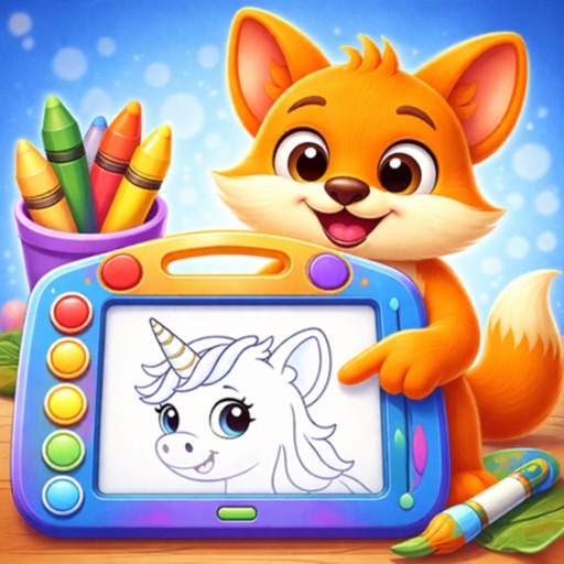 أيقونة Tiny Hands Coloring Slate Pad